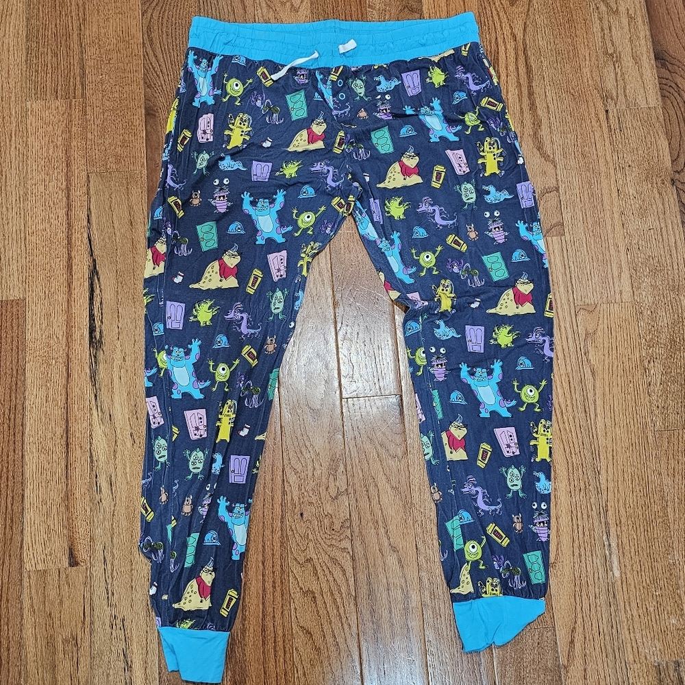 Little Sleepies Womans Dinsey Monster Inc Bottoms Large